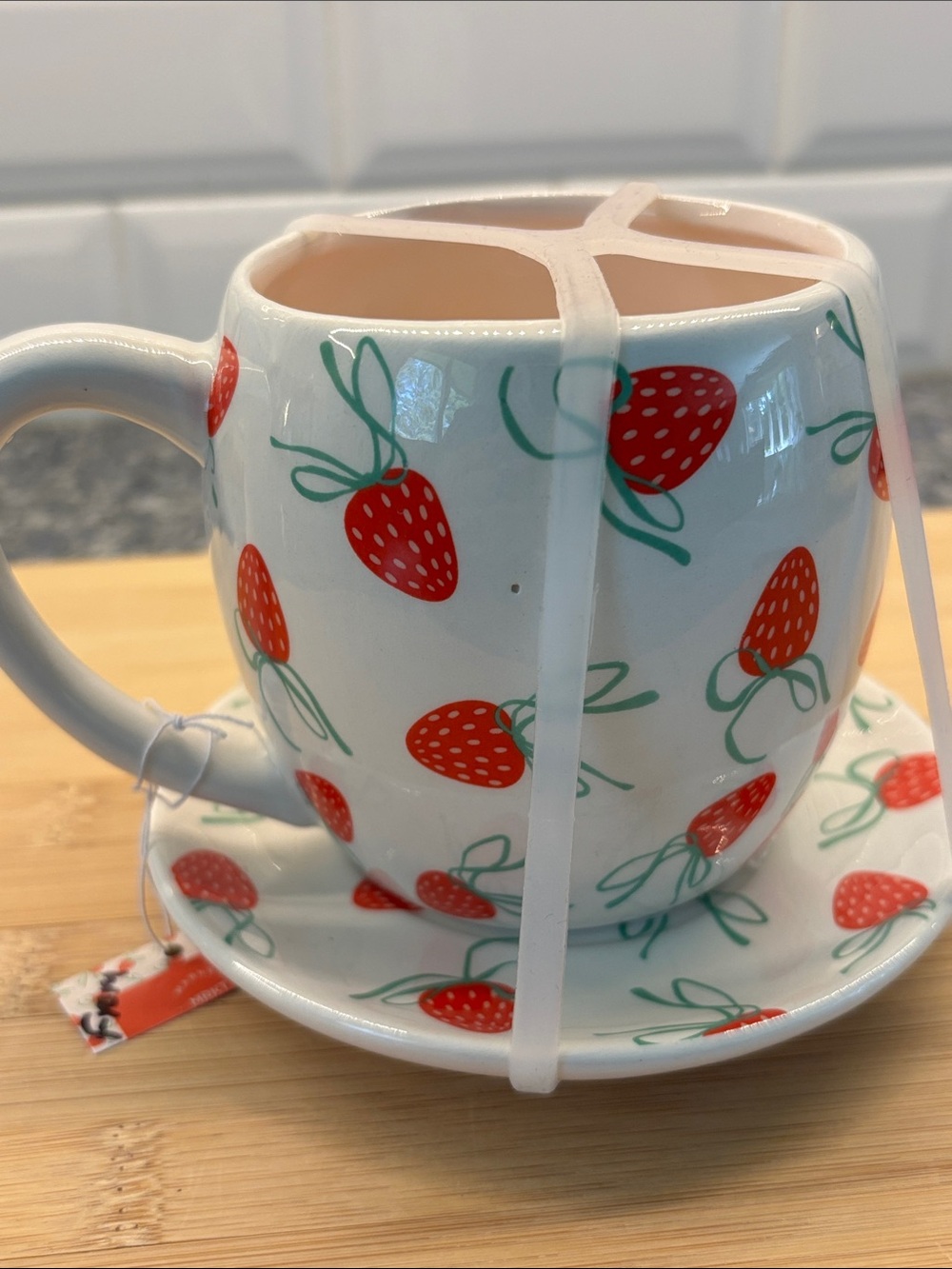 NWT MKT Finds ceramic cup and saucer set